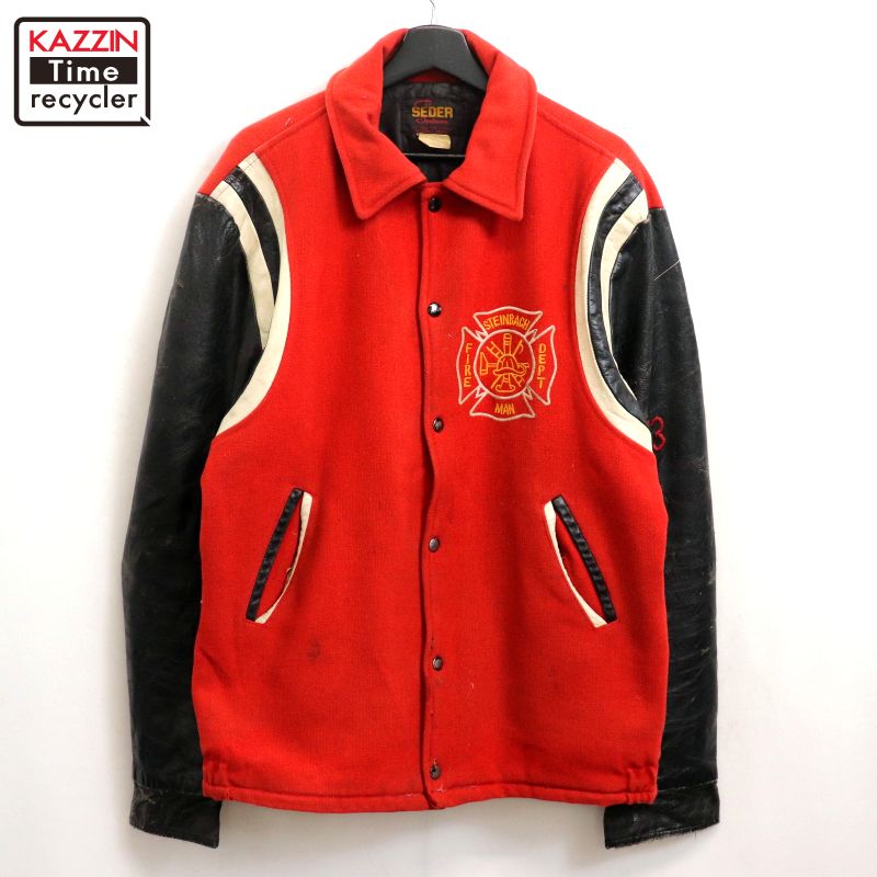 楽天市場】スタジャン 赤（素材（生地・毛糸）ウール）（メンズ