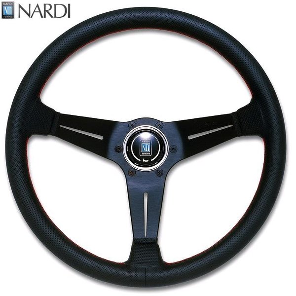楽天市場】NARDI ナルディ N755 パンチングレザー&ブラックスポーク