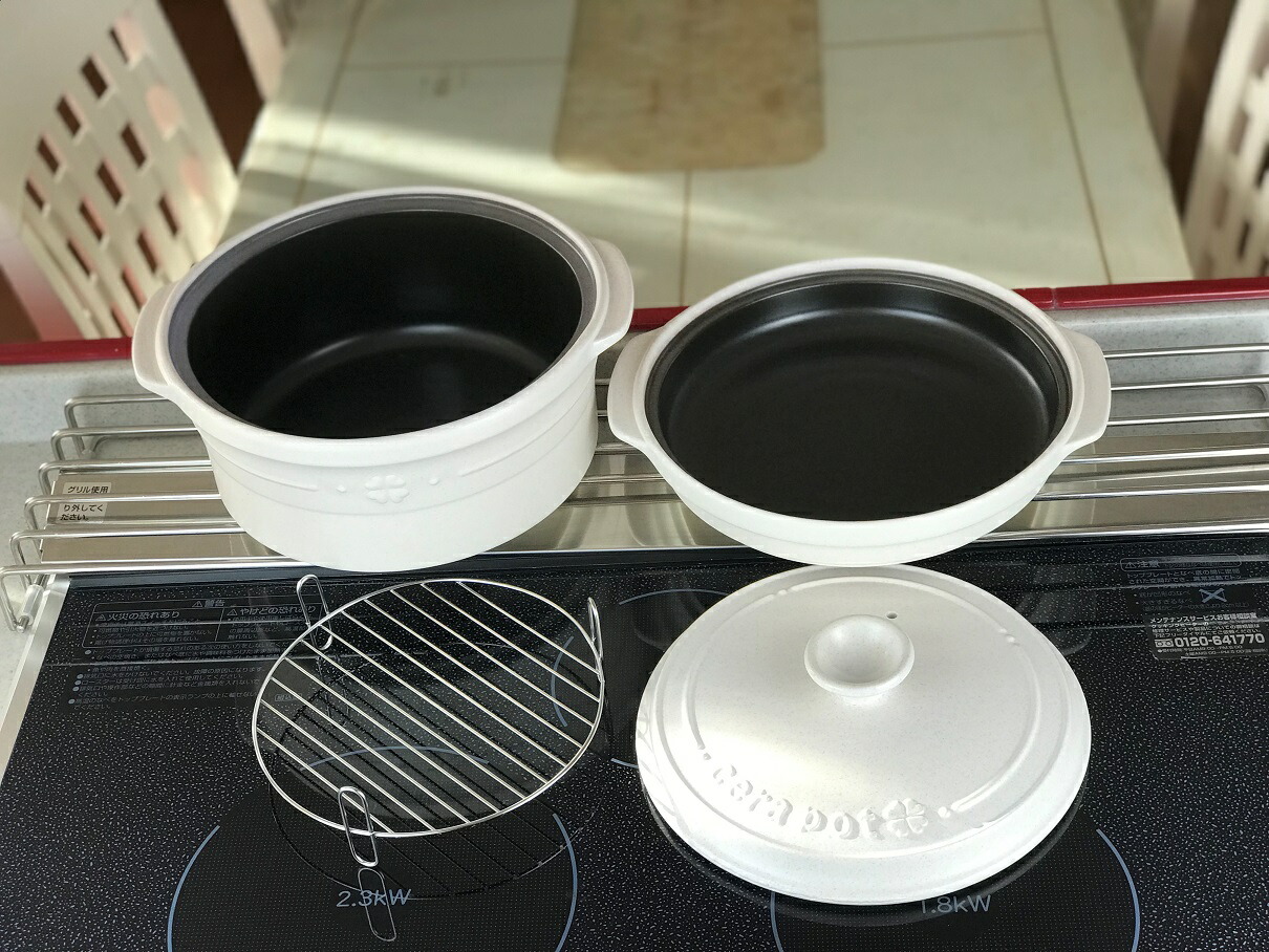 楽天市場】セラポット セット 4色 送料無料 日本製 空焚鍋 土鍋 燻製