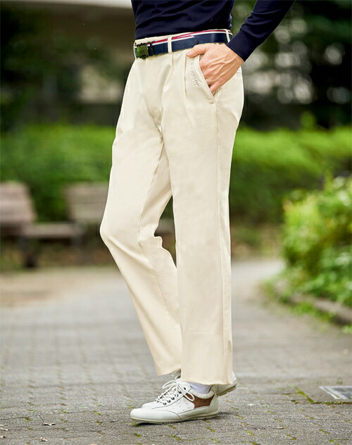 楽天市場】チノパン メンズ シニア ダンロップ・リファインド しわに
