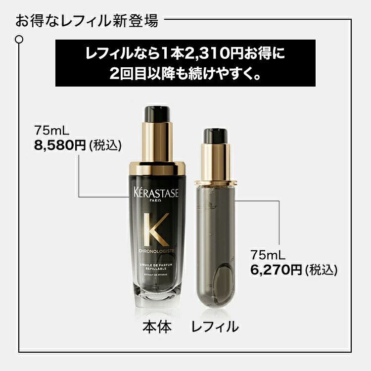 楽天市場】【ブランド直販】ヘアオイル ユイル クロノロジスト 75mL