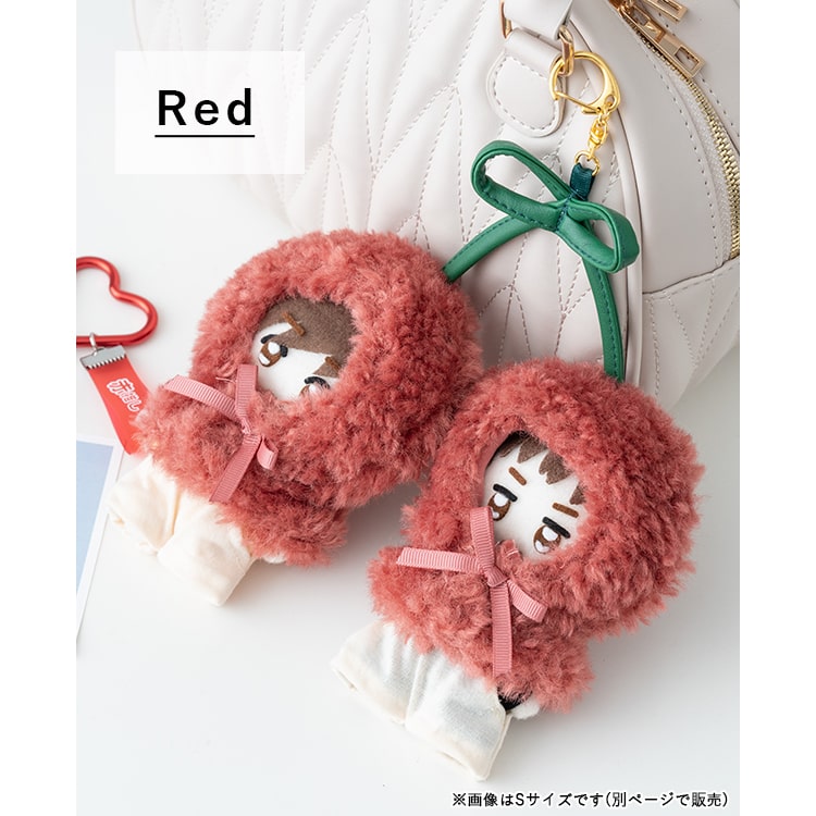 楽天市場】ぬいポーチ ぬい服 ポンチョ さくらんぼ ぬいぐるみ 15cm