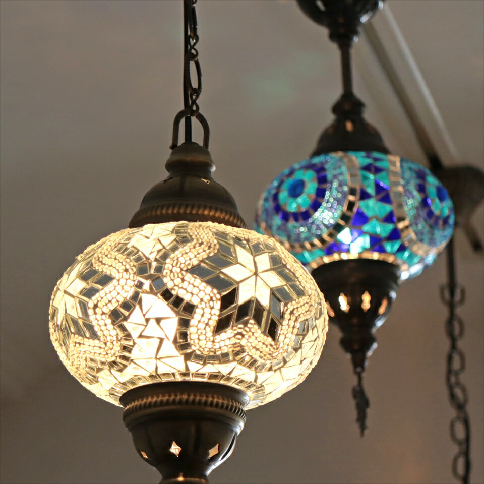 楽天市場】トルコランプ モザイクランプ ペンダントランプ 直径16cm