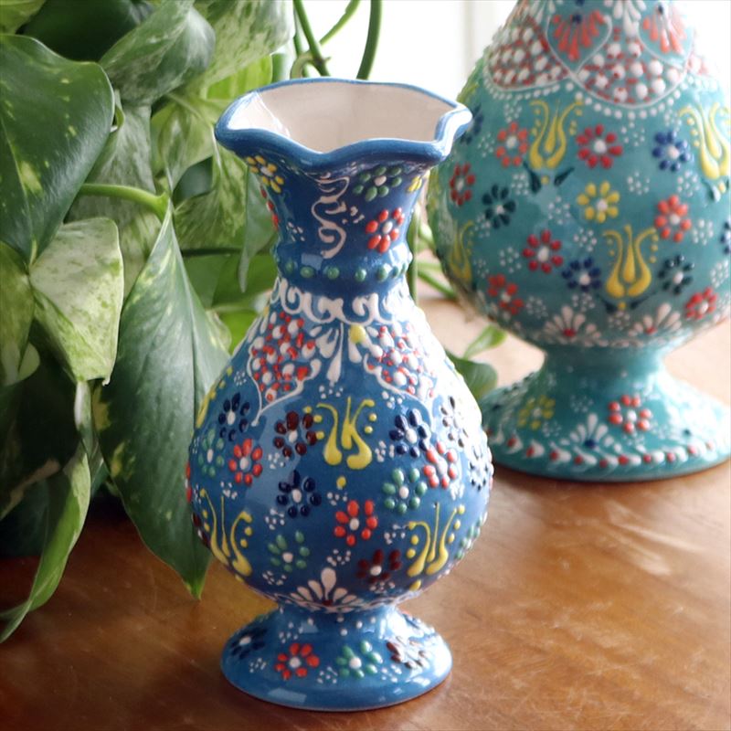 楽天市場】イタリア製 輸入雑貨 花瓶 マヨルカ焼き デルータ Deruta
