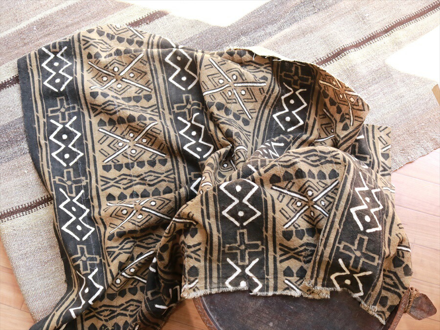 楽天市場】アフリカ 泥染め布・マリ/ボゴラン Mud Cloth Mali, Bogolan