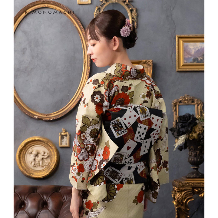 楽天市場】(洗える着物10％OFF 3/12迄)洗える着物 セット「袷着物：鶴