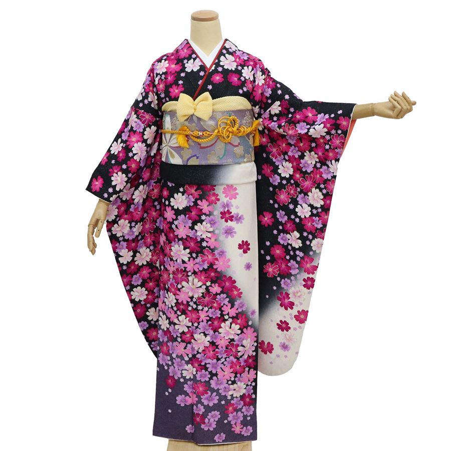 楽天市場】振袖 中古 フルセット 長襦袢 袋帯 帯締め 帯揚 重ね衿付き