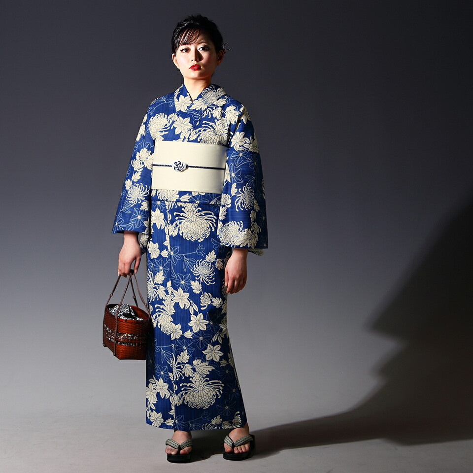 楽天市場】浴衣 2点セット(浴衣＋帯) レディース フリーサイズ 浴衣