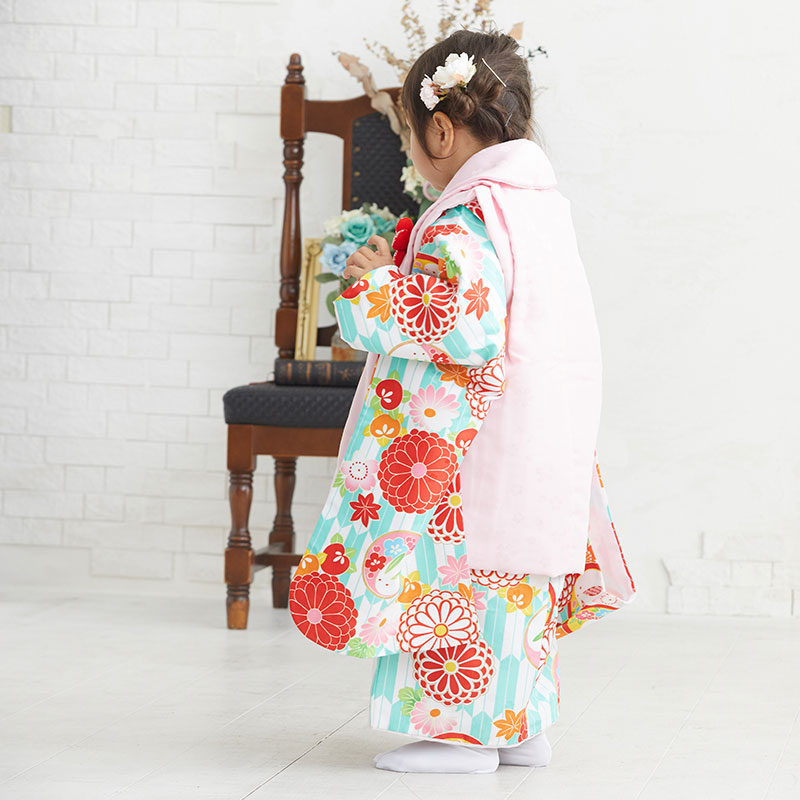 楽天市場】【レンタル】[七五三 着物 3歳 女の子] 三歳 「K045 ピンク