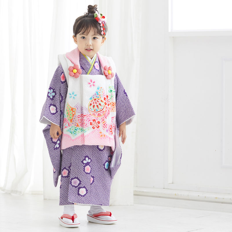 楽天市場】【レンタル】[七五三 着物 3歳 女の子] 三歳 「K116 総絞り