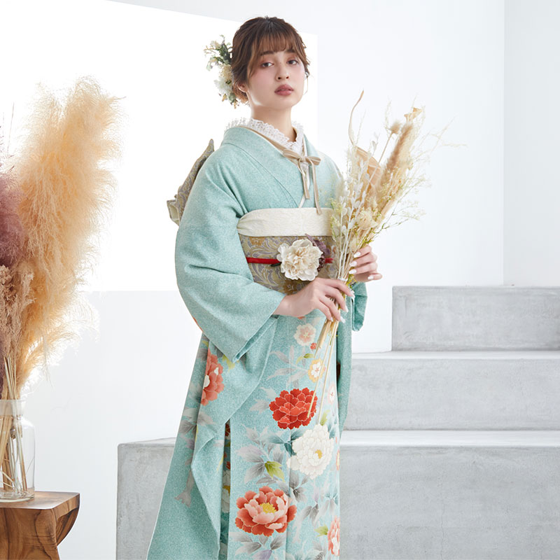 楽天市場】成人式早割クーポン10％オフ【振袖 レンタル】RS706 正絹