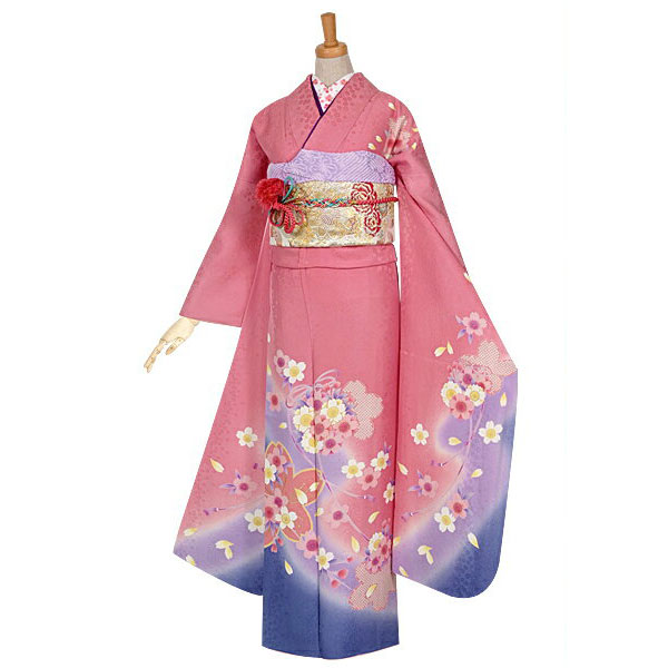 楽天市場】【成人式 振袖 レンタル】RS971 正絹 ピンク 桜結びフル