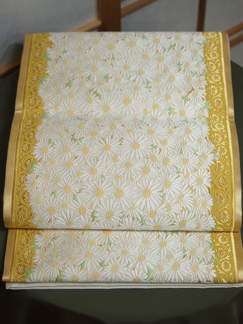 楽天市場】山口美術織物謹製 唐織礼装用袋帯 六通柄 献上春菊文【袋帯