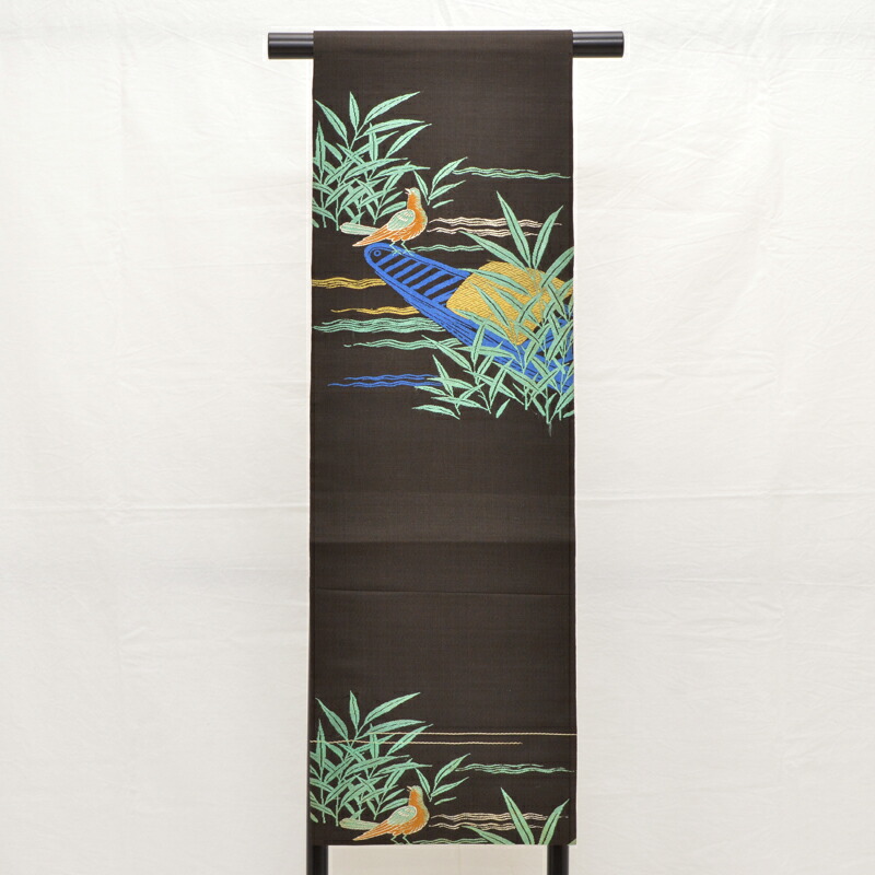 楽天市場】名古屋帯 アンティーク 大正時代 日本手刺繍 とき洗い張り後