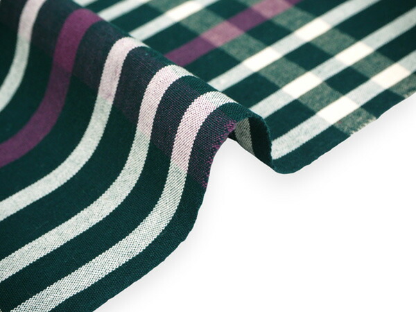 楽天市場】伊勢木綿 反物 単品 綿 堅牢染 深緑×白×ピンク 格子