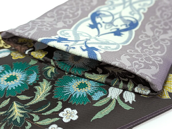 楽天市場】半幅帯 リバーシブル nico 黒地 Cats away 長尺 半巾帯