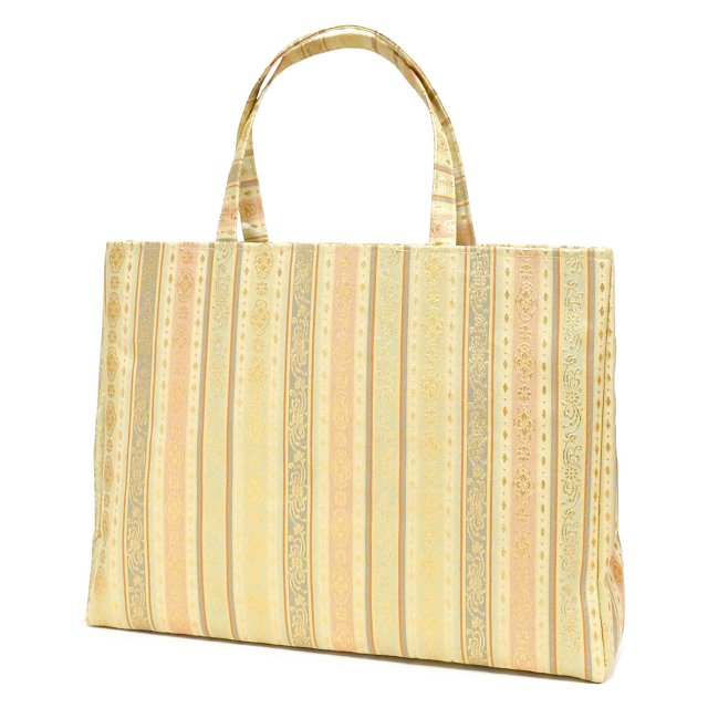 楽天市場】名物裂 着物バッグ 日本製 金襴 マチあり 横長 A4が入る