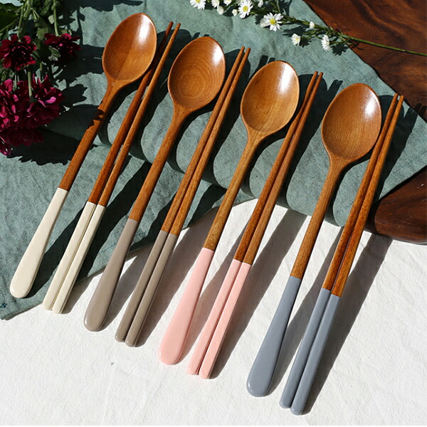 楽天市場】【モッパンyoutuber使用】パステルナム 木 木製 箸スプーン