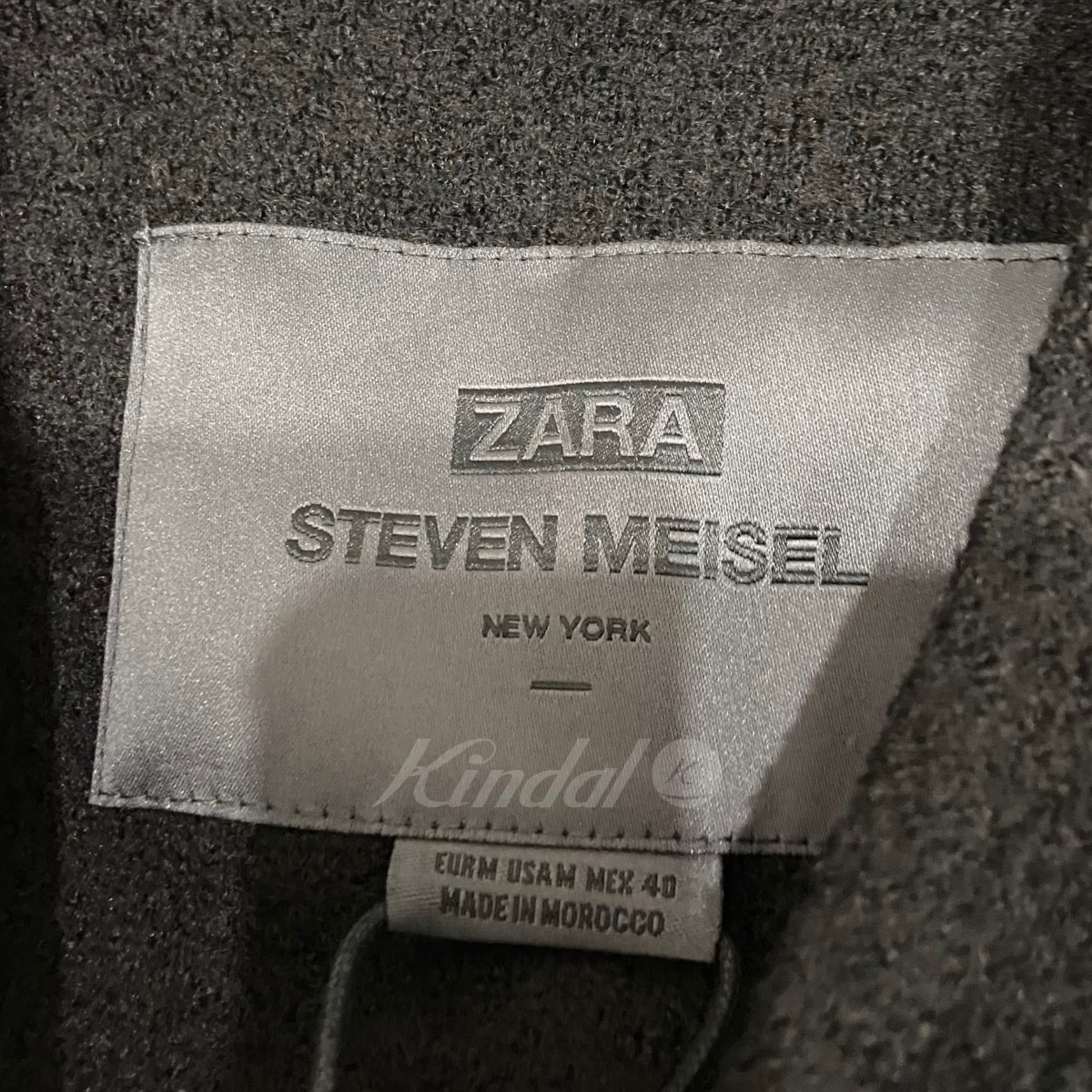 楽天市場】【中古】steven meisel×ZARAウールポンチョ ブラック サイズ