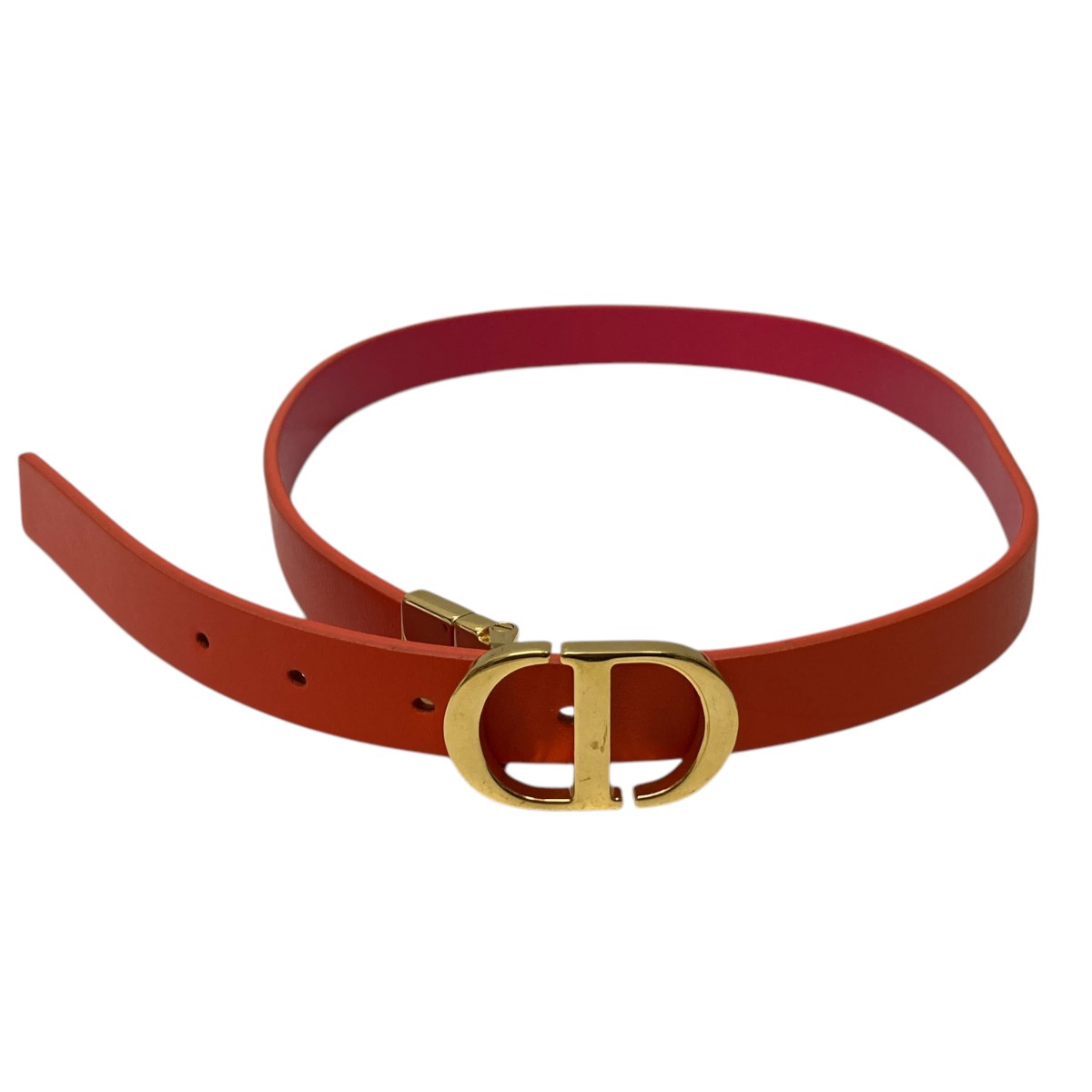 楽天市場】【中古】Christian Diorリバーシブルレザーベルト ピンク