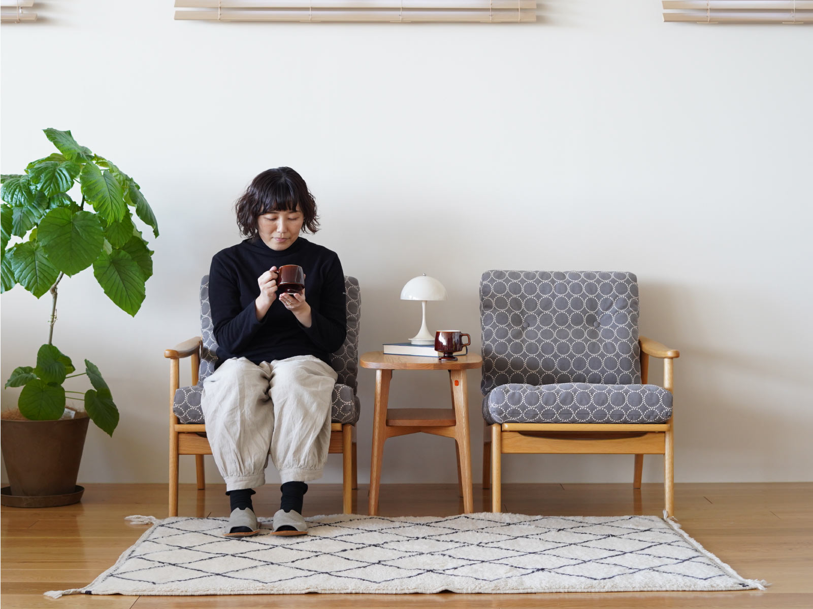 楽天市場】【無料生地サンプル有】 全20色 マルニ60 フレームチェア 1