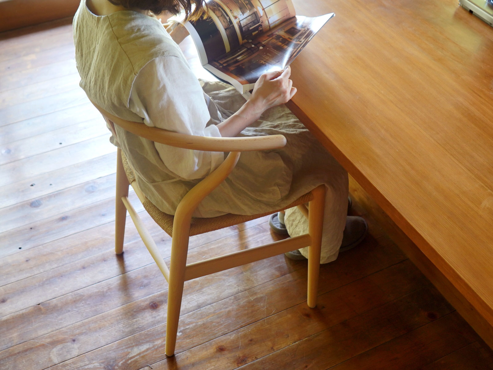 楽天市場】Yチェア CH24 ビーチ/ソープフィニッシュ 座面高さ45cm CARL