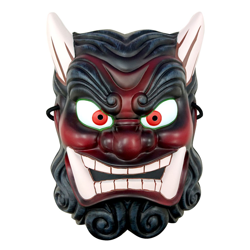 楽天市場】【クーポン配布中!】在庫あり!!【送料490円】お面 鬼面（赤
