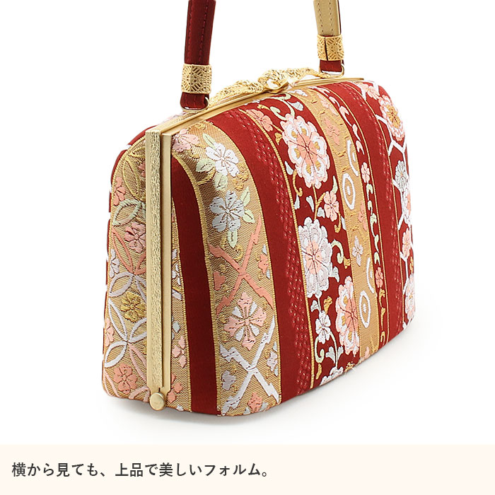 楽天市場】草履バッグセット 成人式 振袖用 成人用 岡文織物 縞 華紋