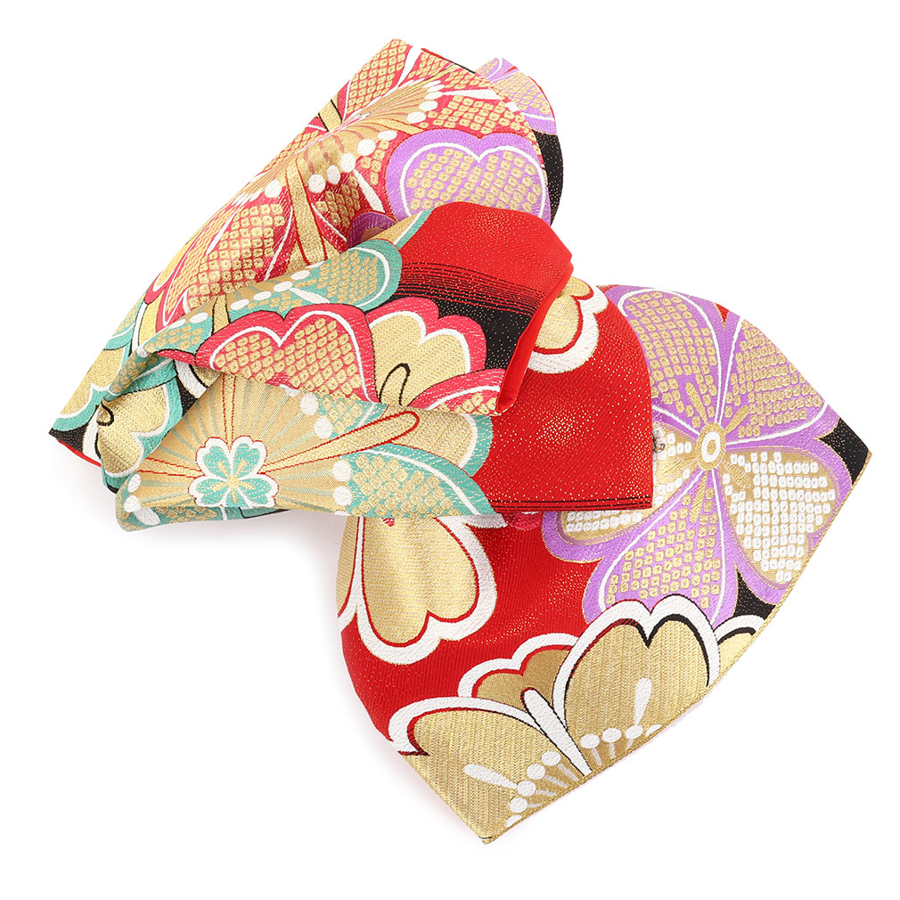 楽天市場】袋帯 振袖用 帯 成人式 赤 桜 鹿の子 西陣織 大光織物