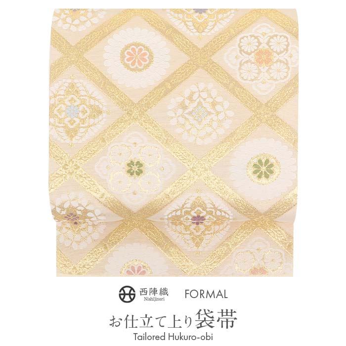 楽天市場】袋帯 フォーマル 黒留袖 色留袖 訪問着 金 菱 華紋 丸勇