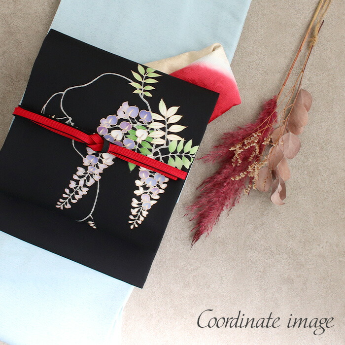 一点物・新品】お仕立て上がり 墨書き塩瀬九寸名古屋帯 『青龍