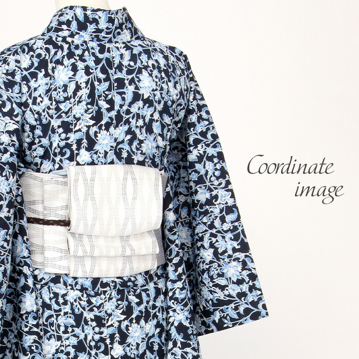 楽天市場】半幅帯 博多織 青 正絹 帯 本場筑前博多織 未使用 小袋帯 菊