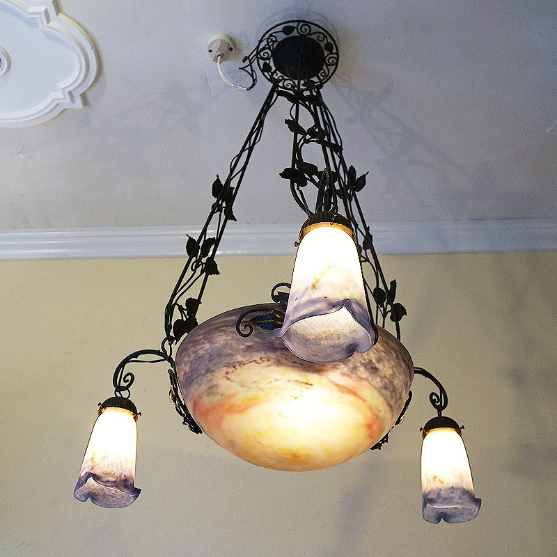 楽天市場】ヴィンテージ フランス製 ミューラー兄弟 ペンダントライト