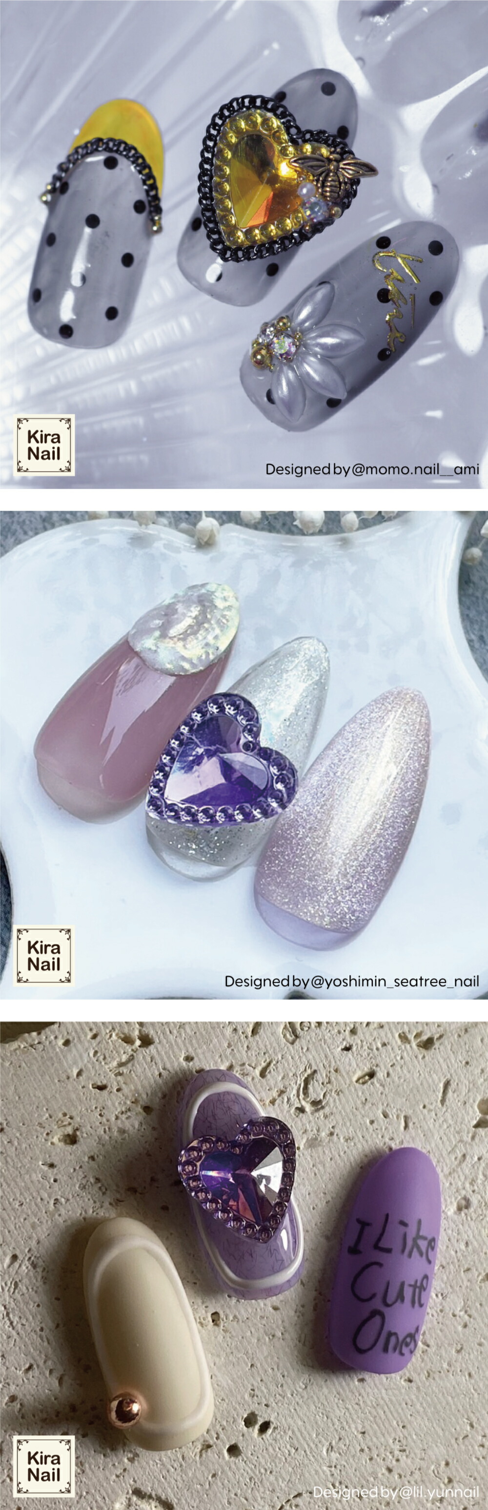 楽天市場】KiraNail ビビハニーハート 5個入/2個入 ☆ ネイルパーツ