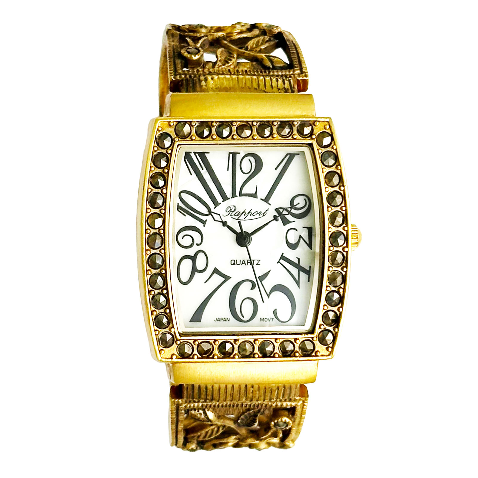 楽天市場】アンティーク風のゴールドバングル 腕時計 レディース