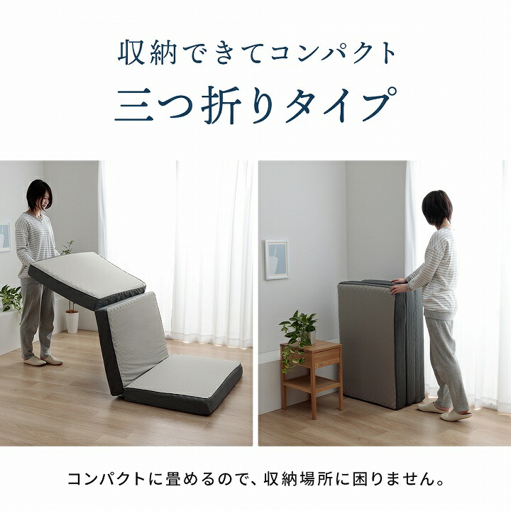 楽天市場】マットレス ダブル 三つ折り 高反発 プロファイルウレタン