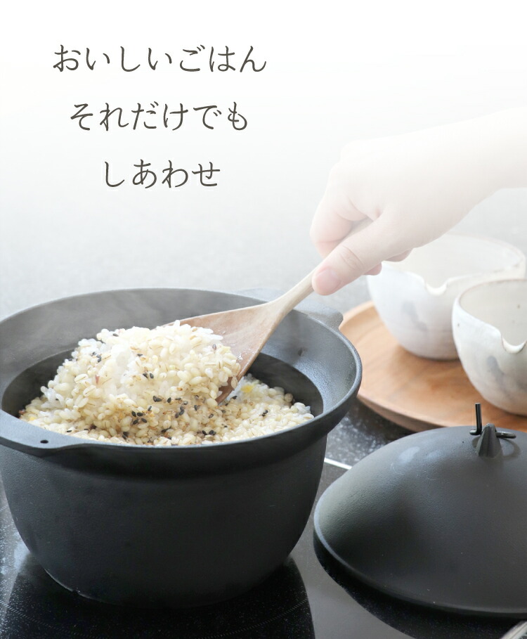 楽天市場】1年保証・パンフレット付き ごはん鍋 南部ごはん釜 3合炊き