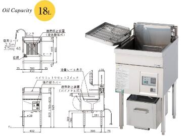 楽天市場】コメットカトウフライヤーCF2-ES18 : 厨房機器キッチンキング