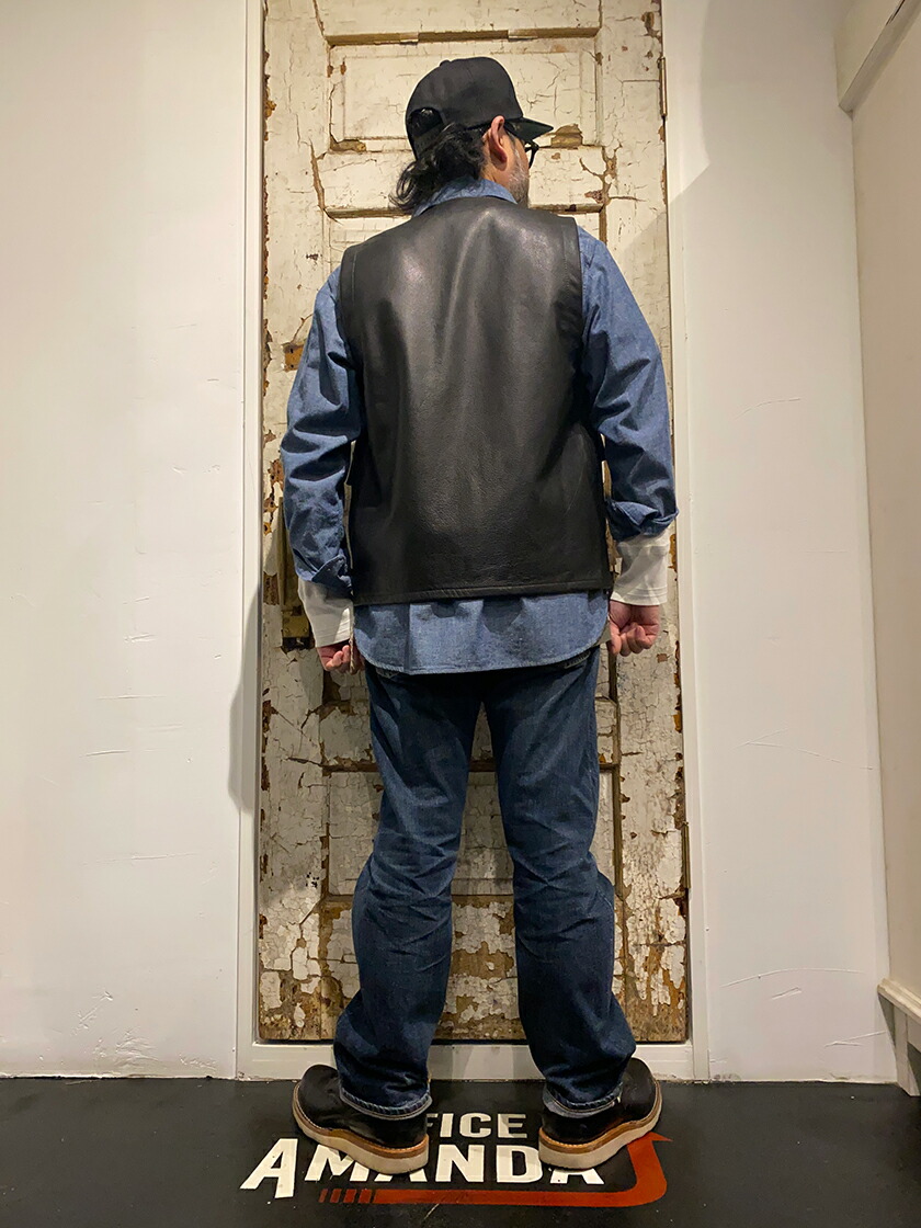 楽天市場】TROPHY CLOTHING [-RANCHER STEERHIDE VEST- STEER OIL size