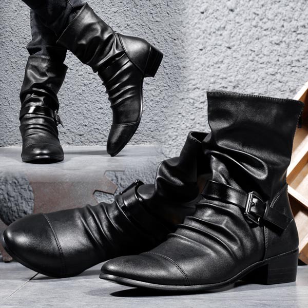 楽天市場】メンズブーツ メンズ エンジニアブーツ 本革 靴 サイド