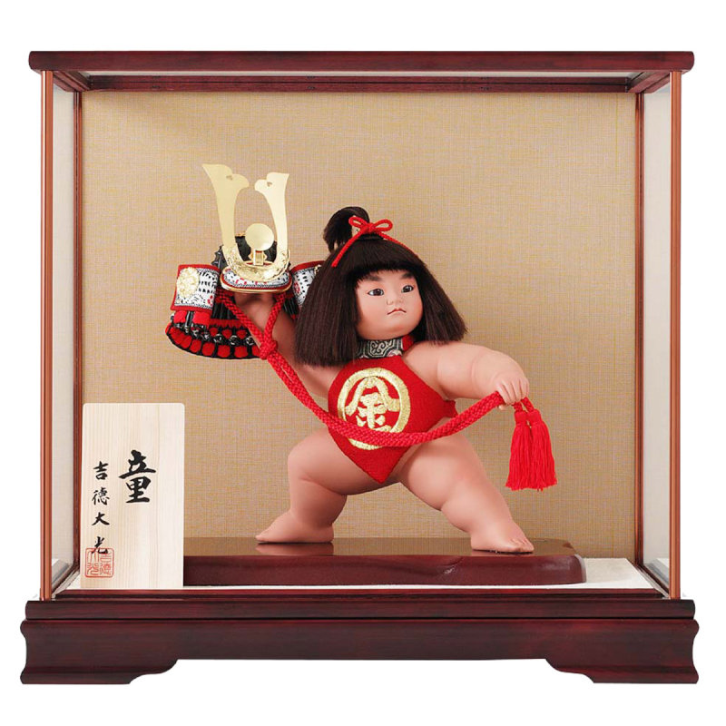 楽天市場】金太郎 端午の節句 兜 五月人形 ケース飾り コンパクト 兜