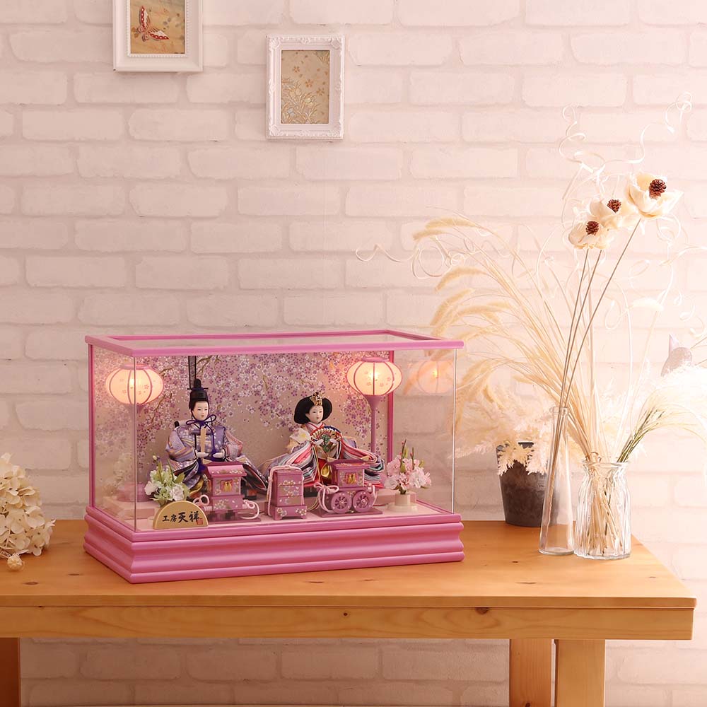 楽天市場】雛人形 コンパクト ケース飾り 送料無料 人形広場限定