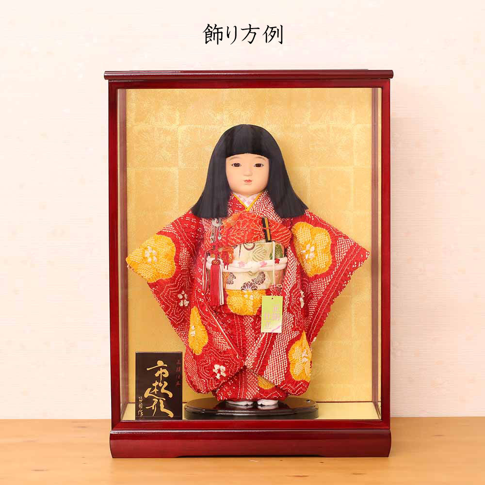 楽天市場】人形用 ガラスケース 10号市松人形用ガラスケース 戸付