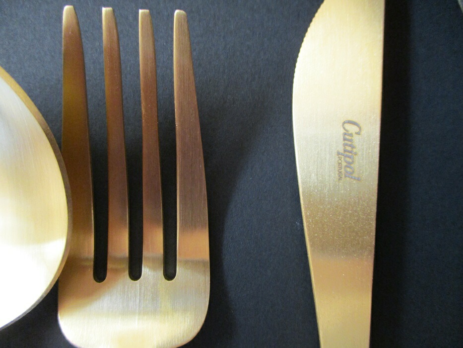 楽天市場】クチポールCutipol GOA ゴールド ブルー カトラリー6本