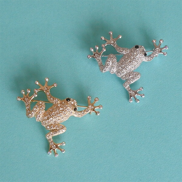 楽天市場】ブローチ ビジュー カエル 男女兼用 ☆送料無料 かえる 蛙