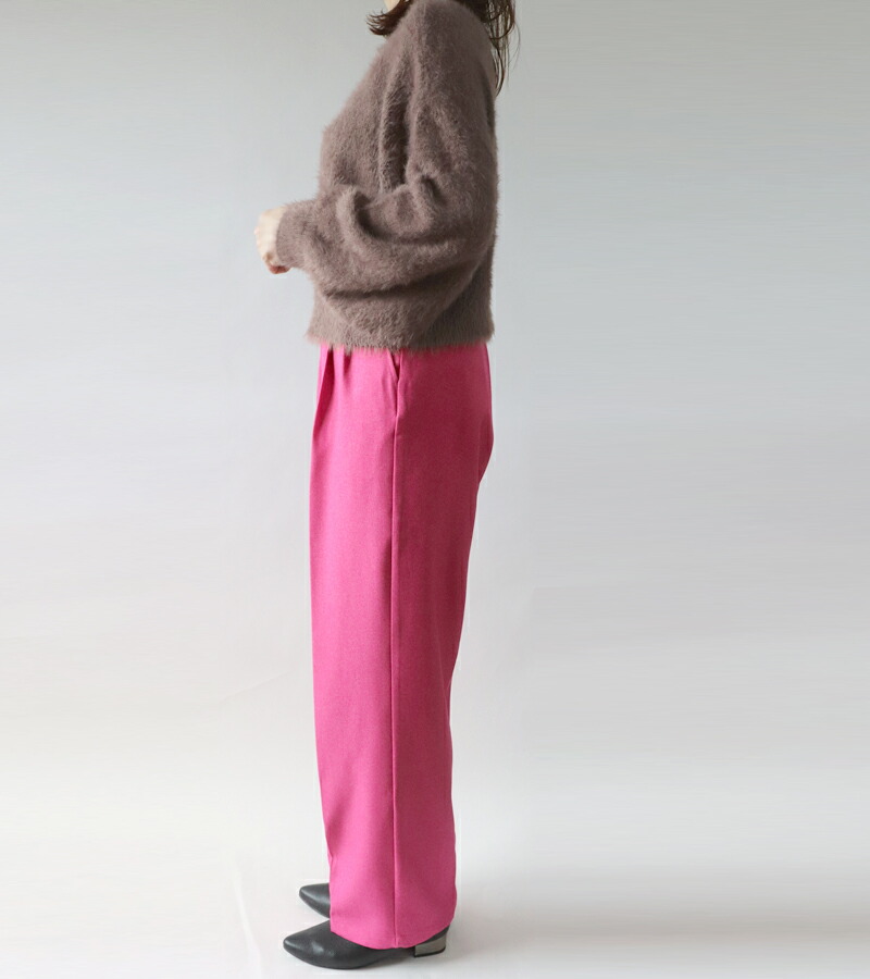 楽天市場】ダブルタック ツータック ワイドパンツ スラックス Mフリー