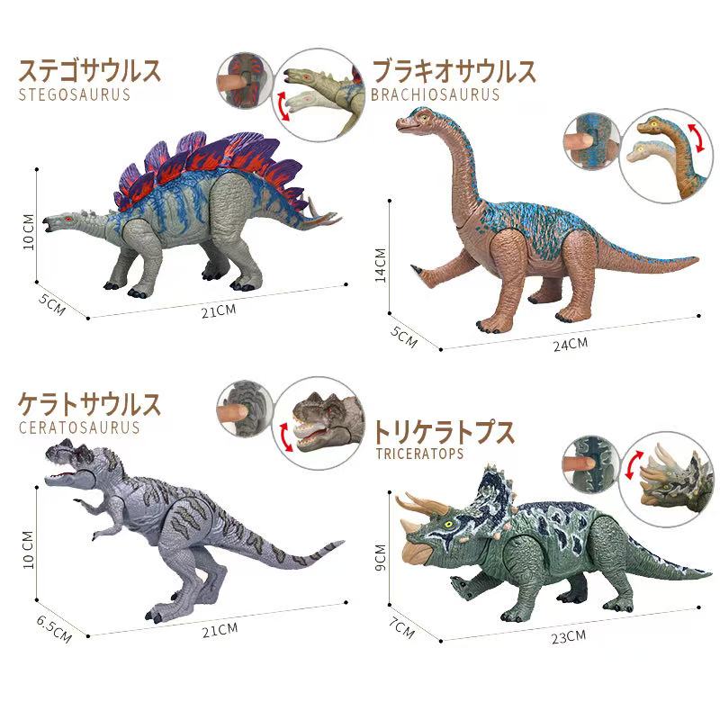 楽天市場】可動できる恐竜 8種セット+収納ボックス付き+プレイマップ