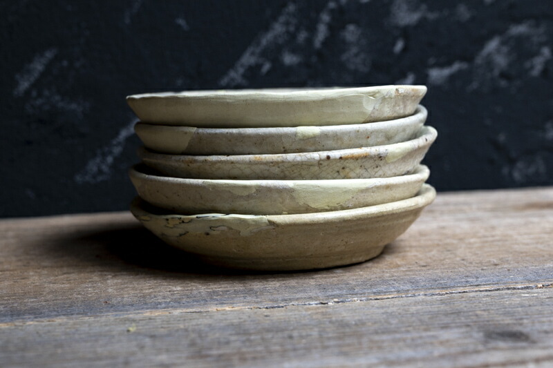 楽天市場】骨董○古志野葉文小皿5枚○絵志野 / 発掘品 | 桃山時代頃-16