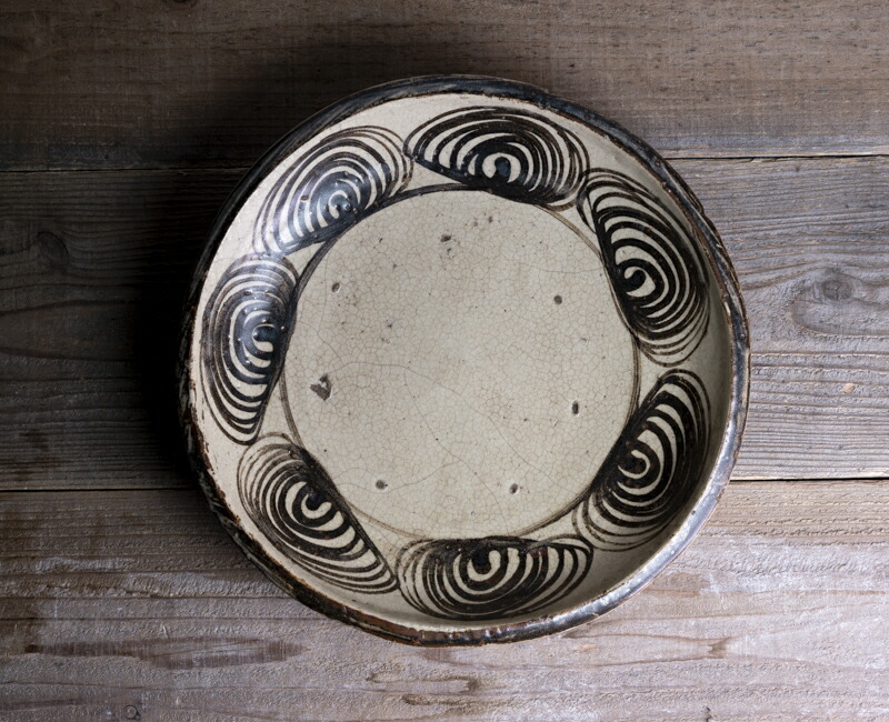 楽天市場】骨董○瀬戸馬の目皿○絵瀬戸 | 江戸後期-19世紀頃 | 縁に小