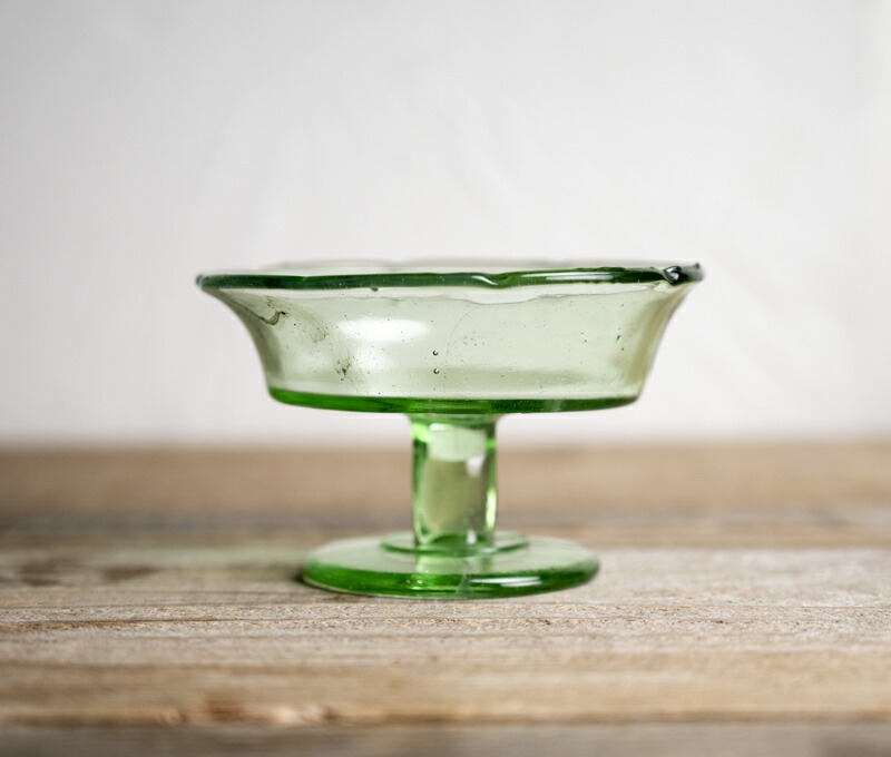 楽天市場】骨董○和ガラスグリーン氷コップ○大正ガラス | 大正-20世紀